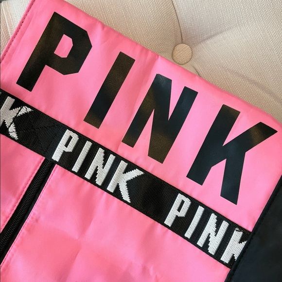 PINK tote bag with zipper closure - Picture 7 of 7